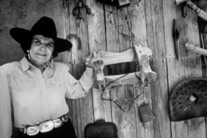 Evelyn Fite Tune, a longtime rancher outside Socorro, NM. Photo by Ann Bromberg, courtesy Palace of the Governors Photo Archives.