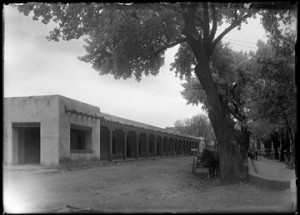 The Palace of the Governors, ca. 1915, by Jesse Nusbaum. Palace of the Governors Photo Archives 013045.