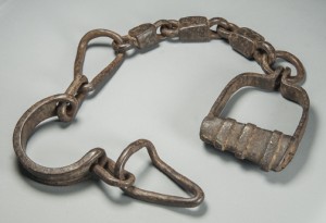 Shackles  Mexico, 17th century Private Collection  Photo by Jorge Pérez de Lara These Shackles are from the inquisition prison in Mexico City.