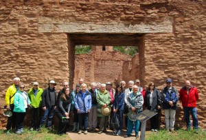Members of the Palace Guard pose for a picture during their 2015 visit to Jemez Historic Site.